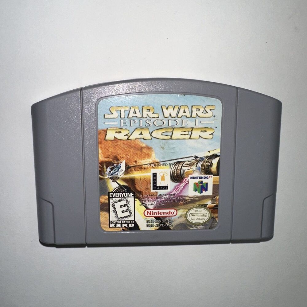 Star Wars Episode 1 Racer Game Cartridge Nintendo 64 N64 Authentic & Tested